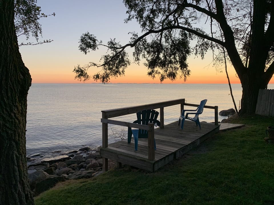 Enjoy the views from your over the water deck!