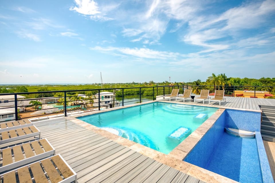 Rooftop Infinity pool.