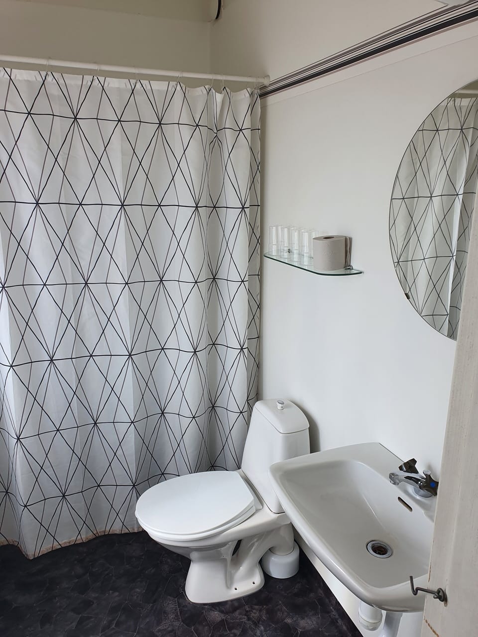 Basic Room, 2 Bedrooms, City View | Bathroom | Shower, rainfall showerhead, hair dryer (on request), towels