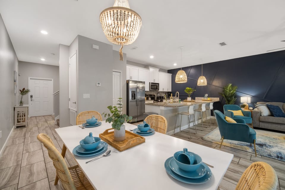 Enjoy your own kitchen & dining space instead of eating out for all your meals.
