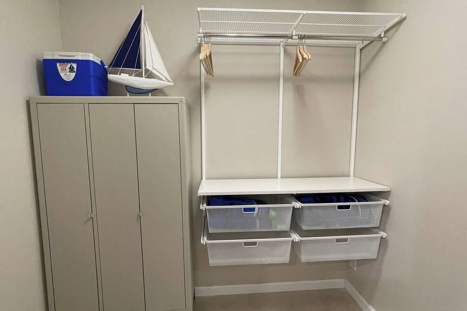 Closet area.