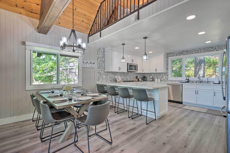 Dining Area | 3-Story Cabin | Free WiFi