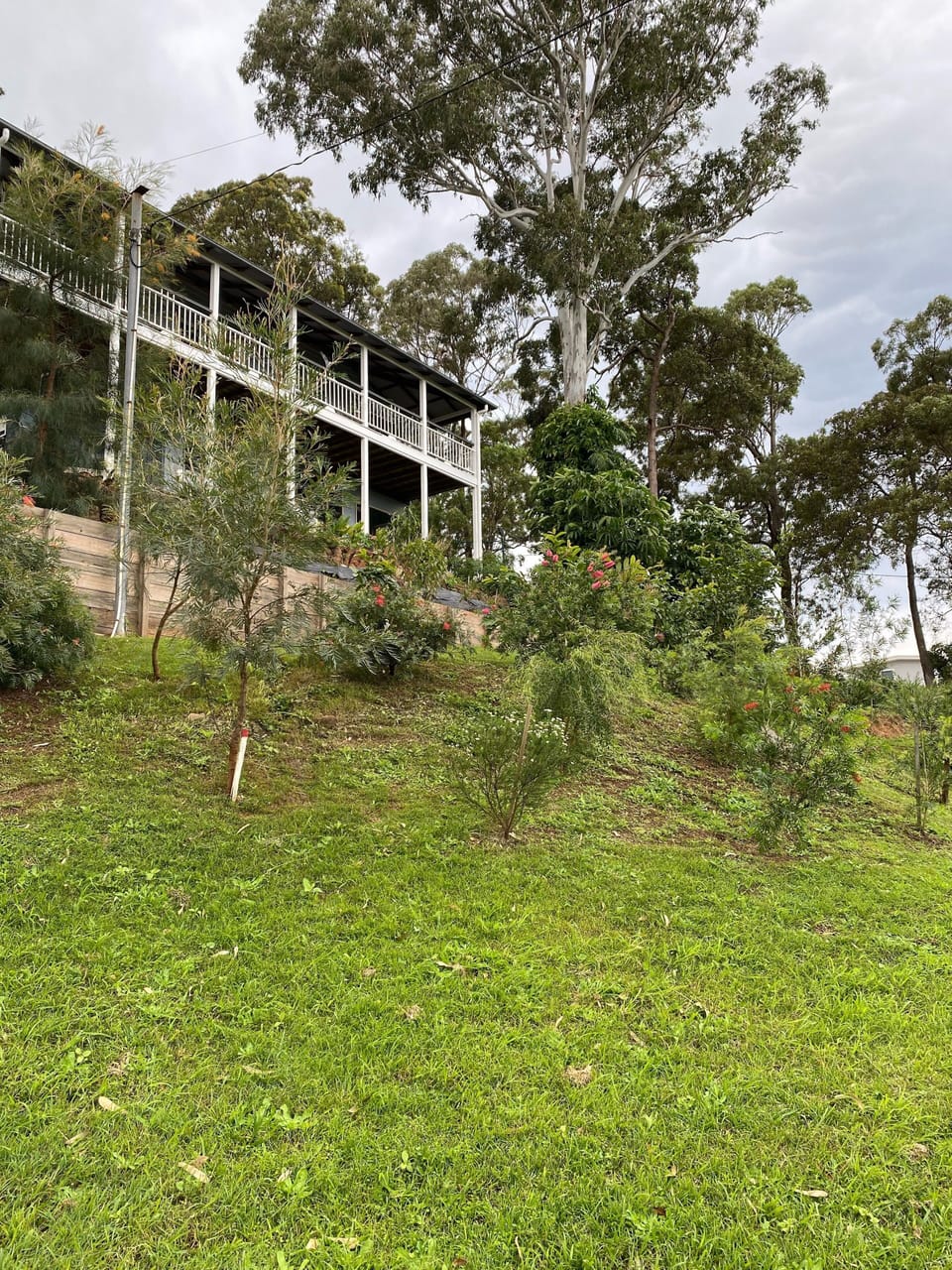 View of our house from below 