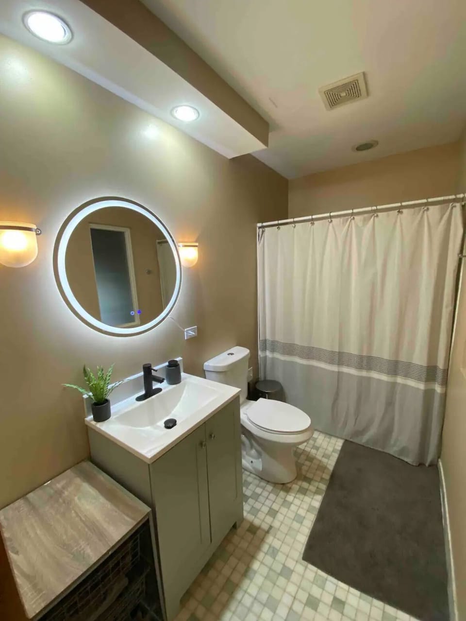 Full view of bathroom