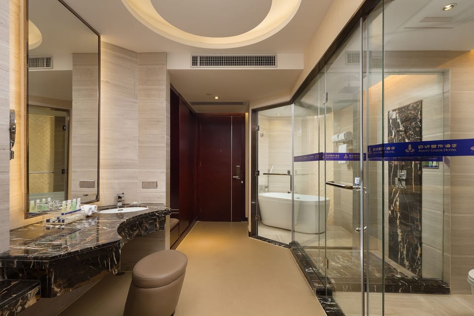 Deluxe Twin Room | Minibar, in-room safe, desk, blackout drapes