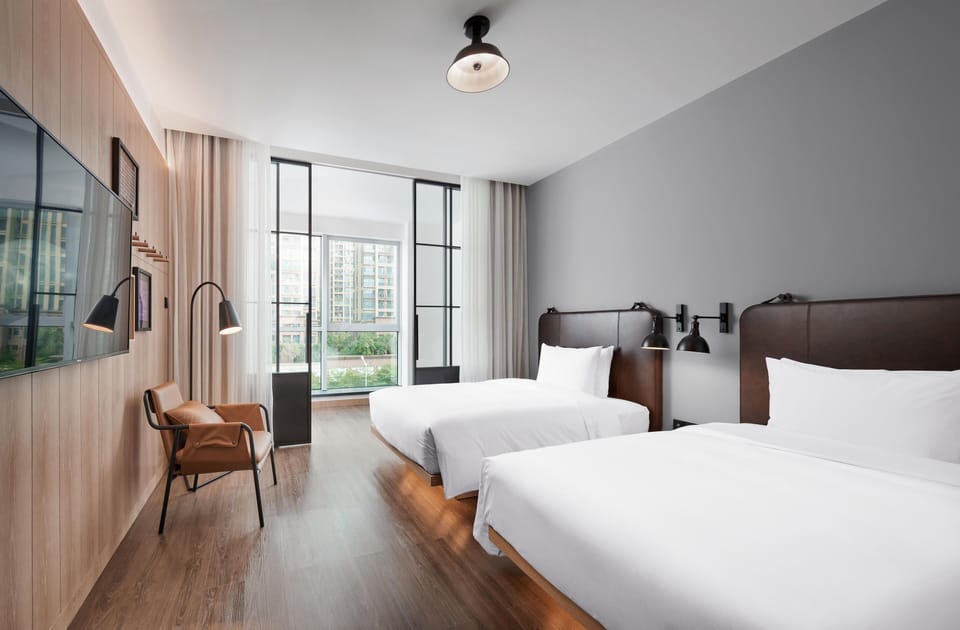 Room, 2 Twin Beds, City View | In-room safe, free WiFi, bed sheets