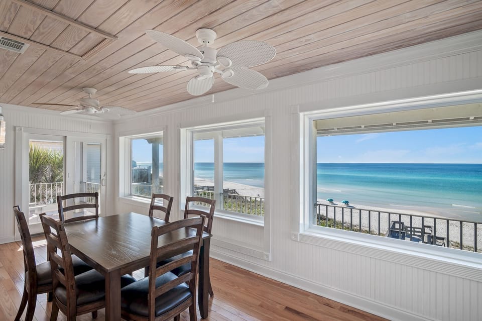 Sandy Boardwalk - Seagrove Beach - Second Floor - Dining Area - Gulf View