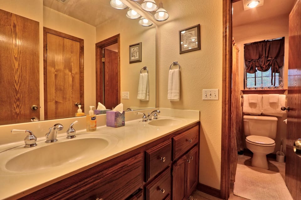 Third full bathroom with a shower/tub combo
