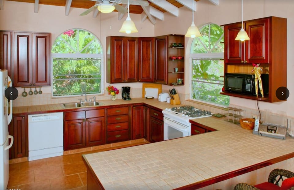 Fully stocked kitchen