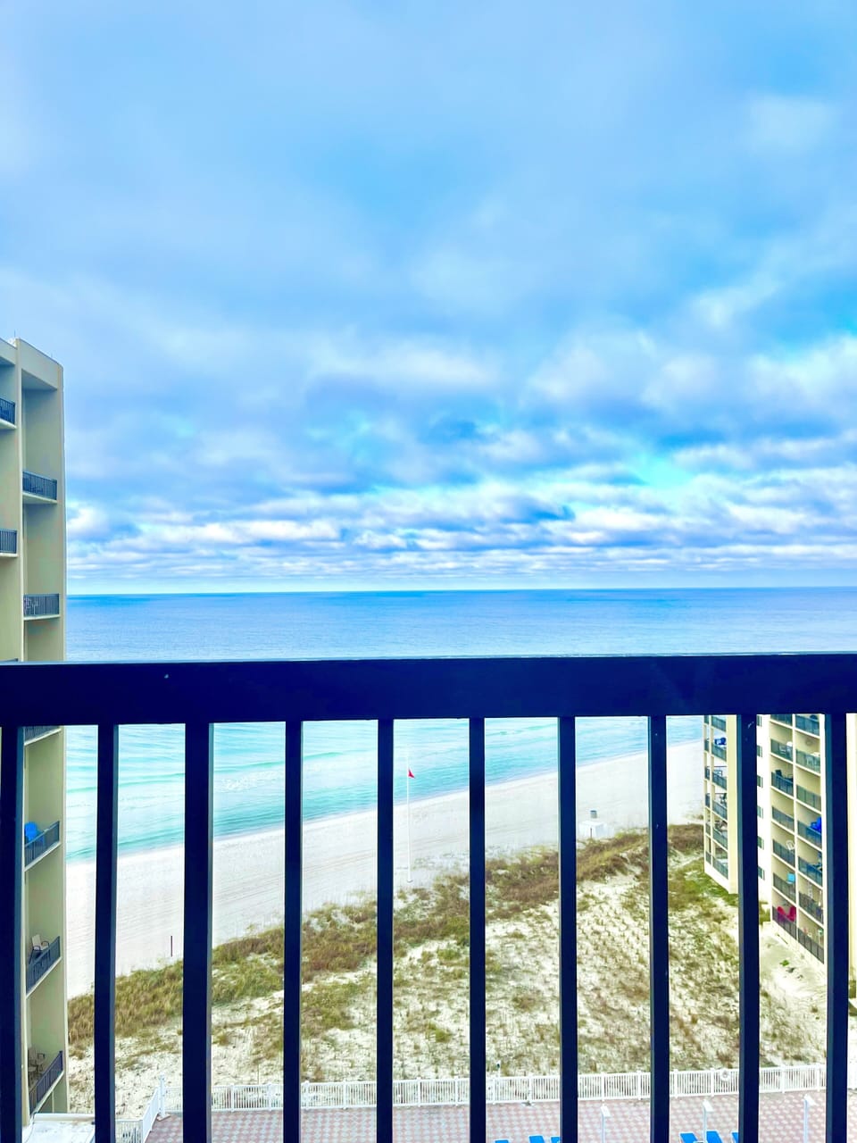 Stunning balcony view from living room!