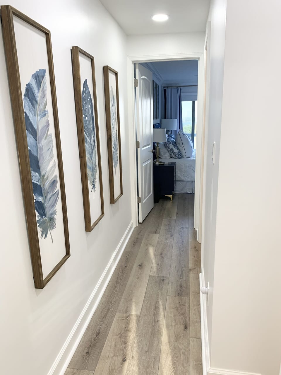 Upstairs hallway leading to Master