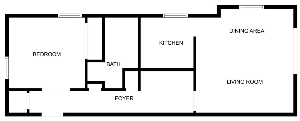 Floor Plan of Unit 104