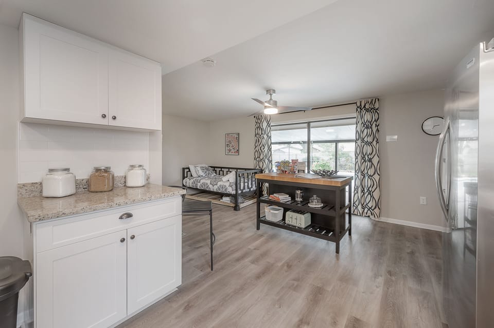 Additional seating at kitchen island!