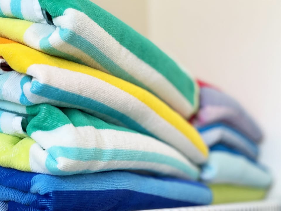 Use our beach towels to save room in your luggage!