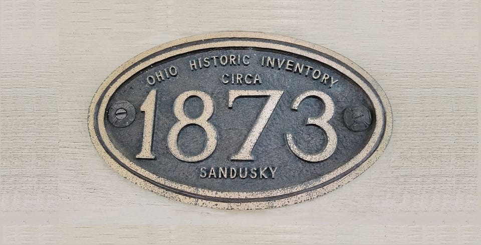 A charming historic Sandusky property, recognized by The Old House Guild in 1994