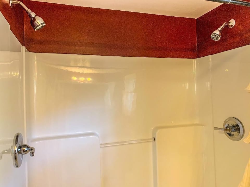 Two shower heads