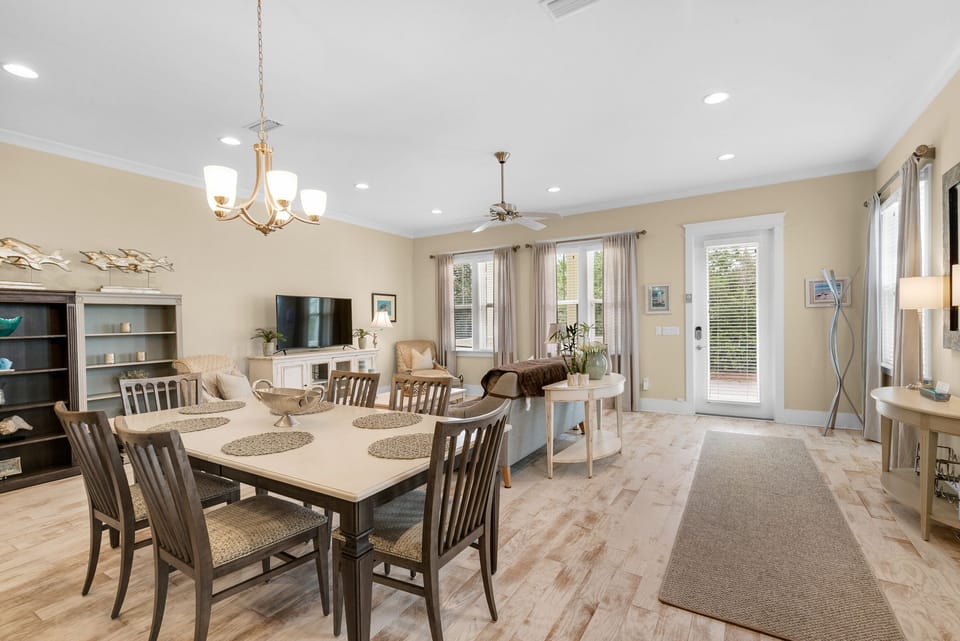 Dining to living room