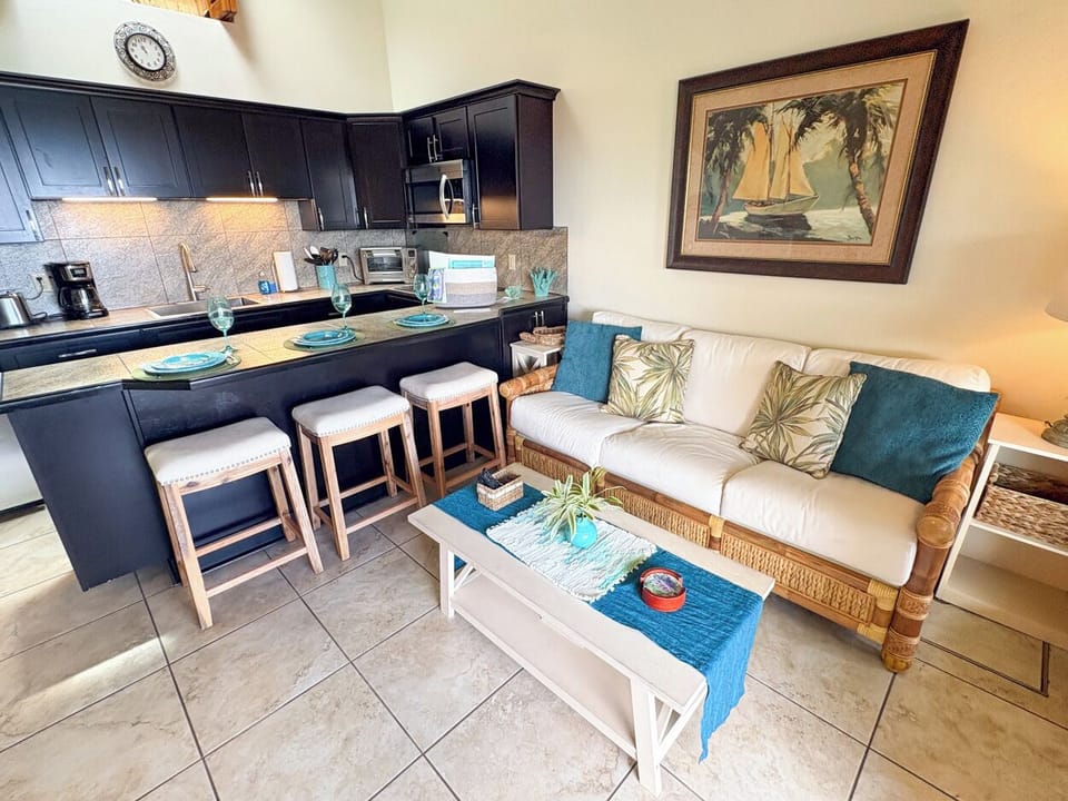 Your kitchen and living room