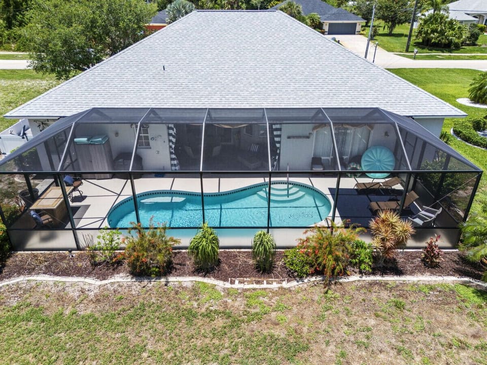 Screened in pool