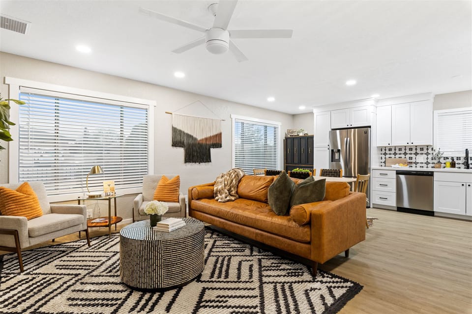Stunning Family Room that open up to the dining and kitchen area