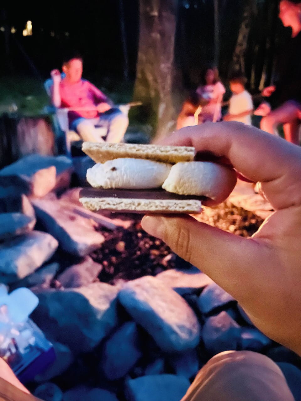 Smores around the fire