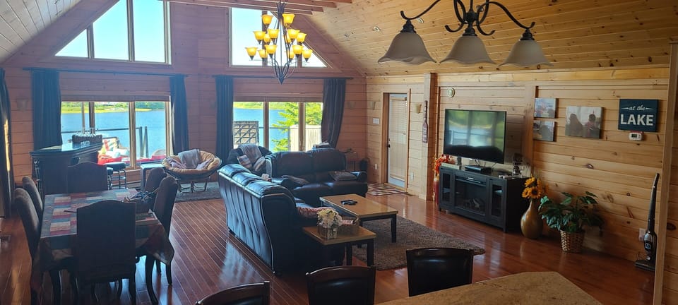 Spacious open concept main floor...perfect for entertaining. Electric fireplace.