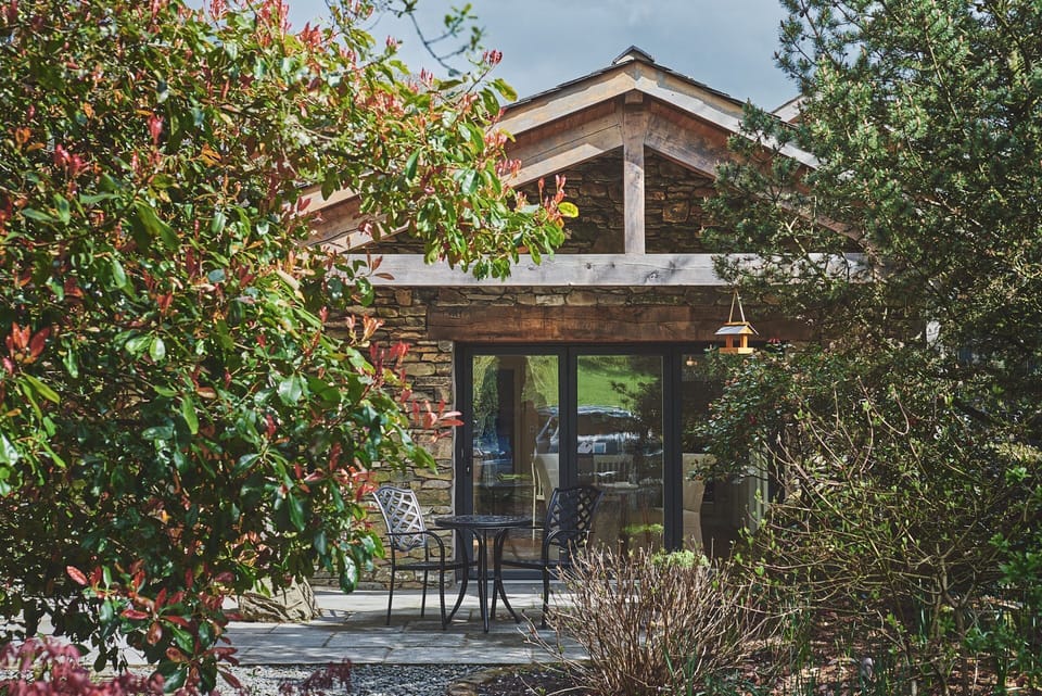 The exterior of Twitchers Cottage, Lake District