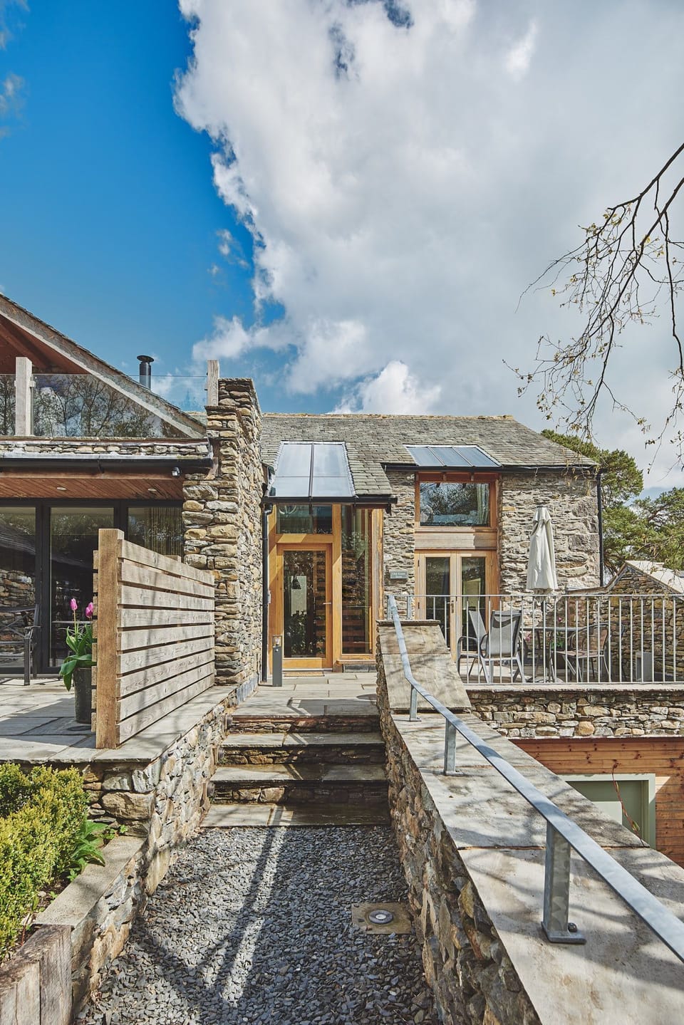 The exterior of The Old Grain Store, Lake District