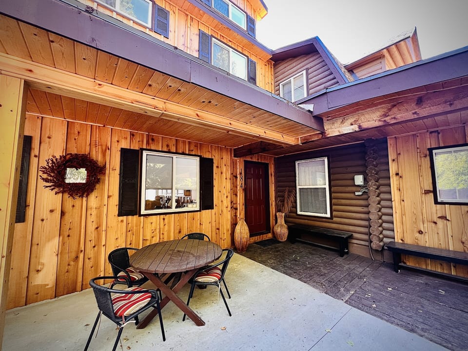 Main Entrance to Mama Bear Cabin.  Available year round