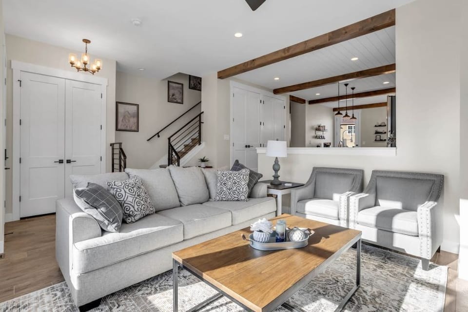 Front room couch is a sofa-sleeper