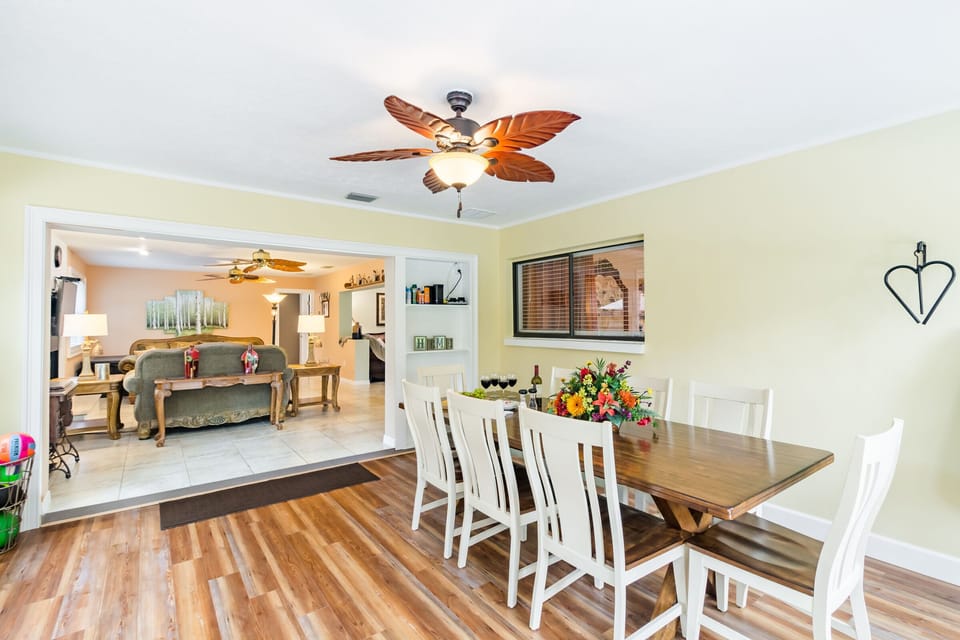 Ceiling fans in every room of the house
