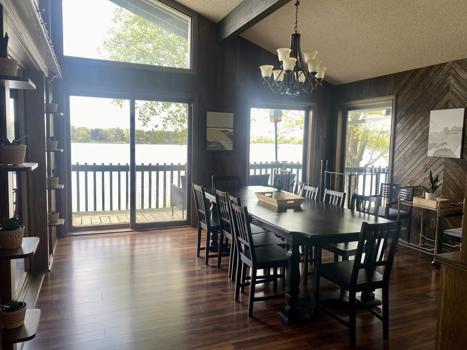 Dining room (seats 10) walks out to the balcony.