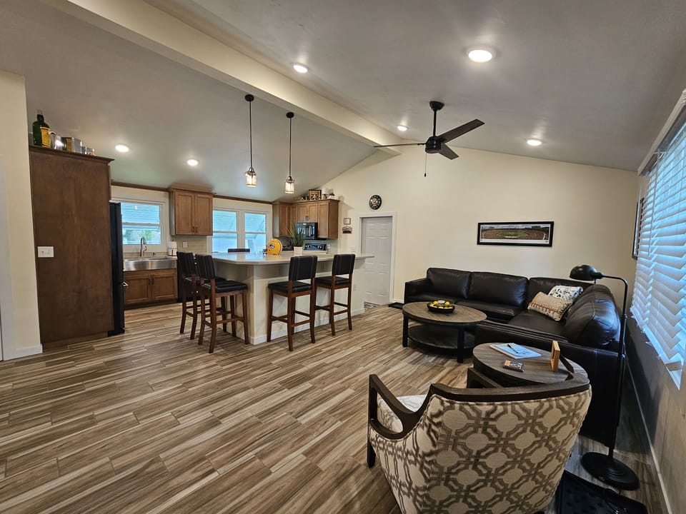 Kitchen and living room