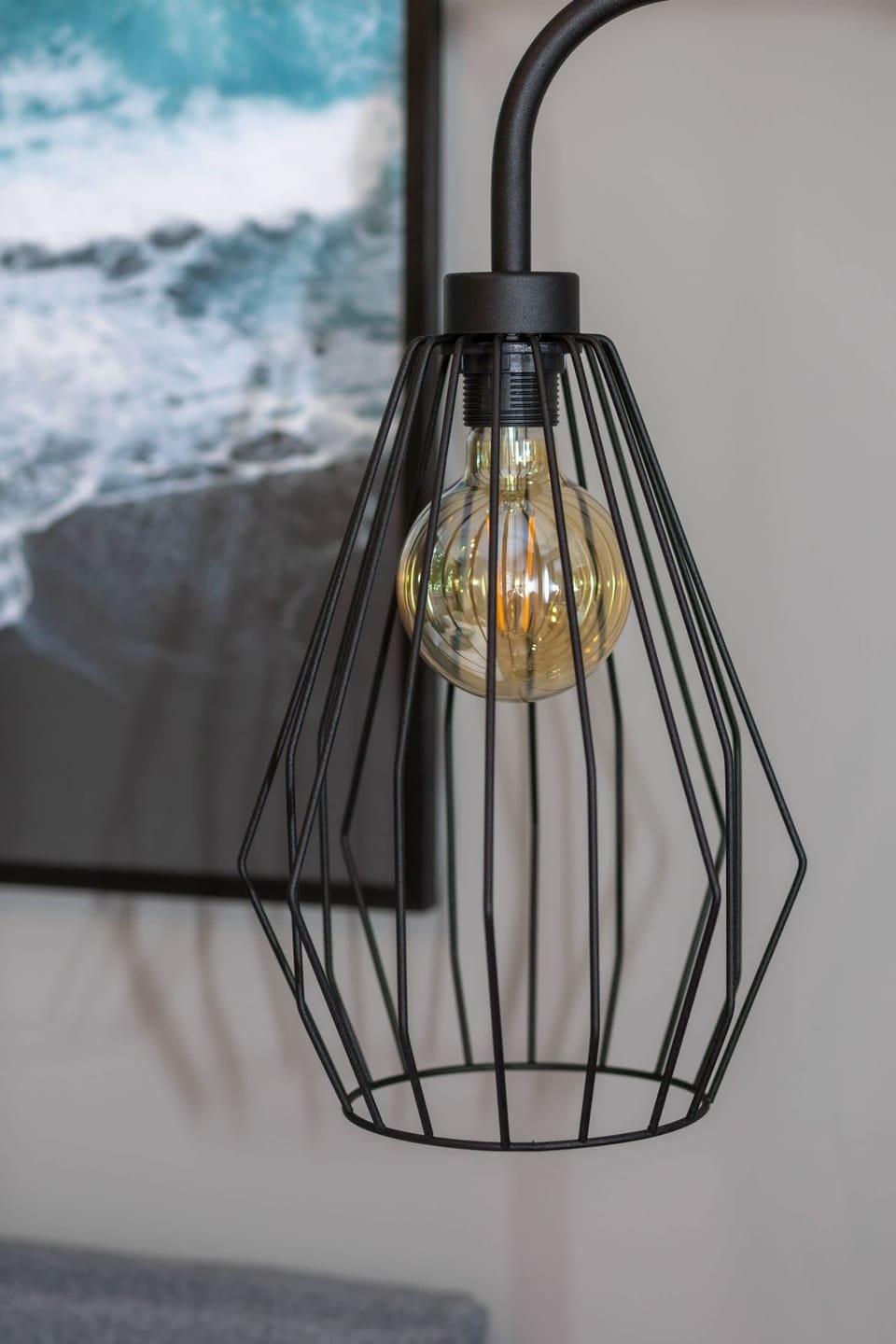 Stylish accessories in the apartment. 