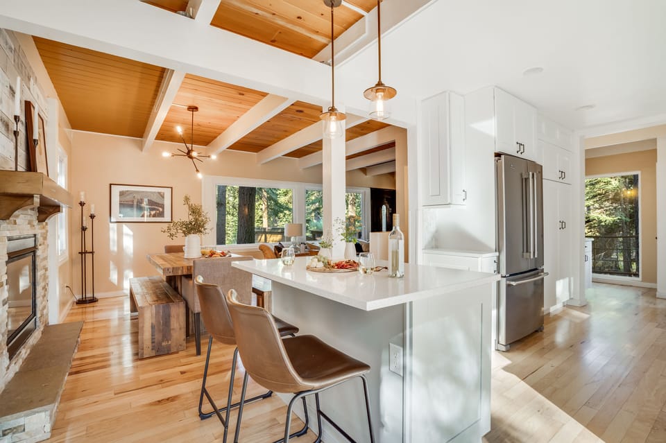 Sunny kitchen.