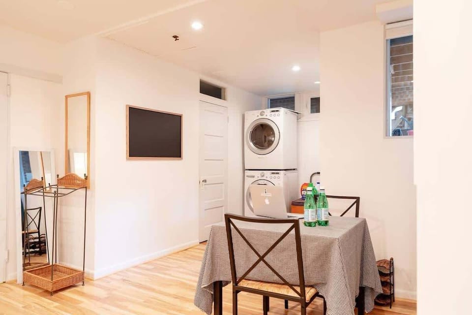 Included washer and dryer