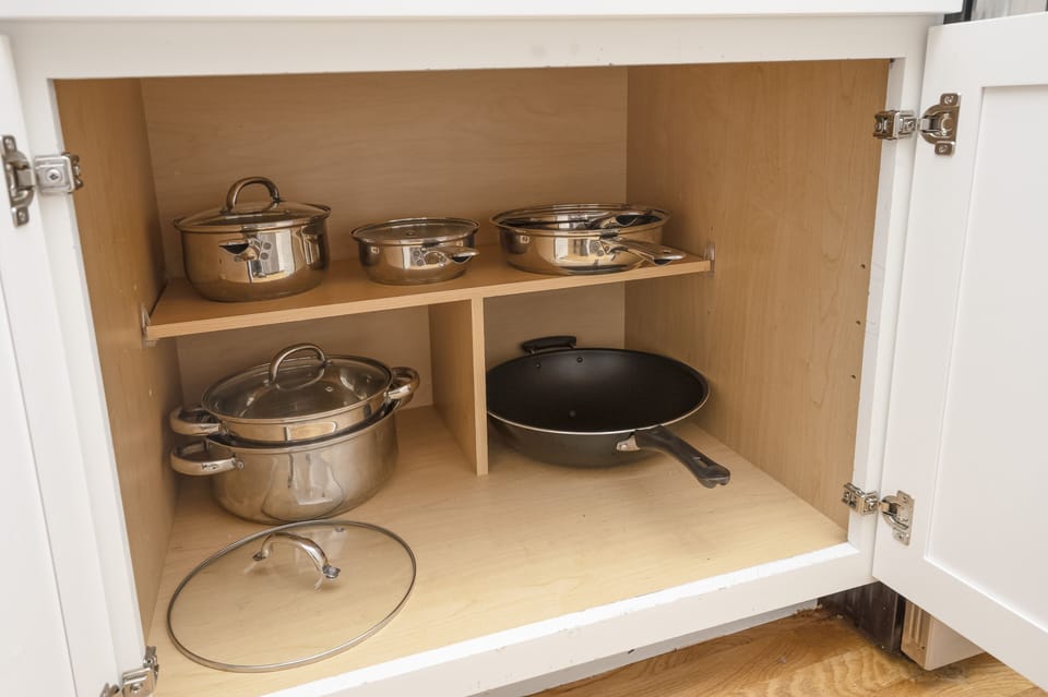 Pots and pans, ready for cooking!