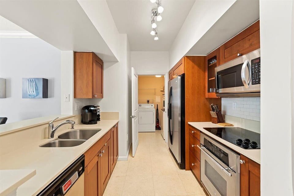 Kitchen with Laundry Room