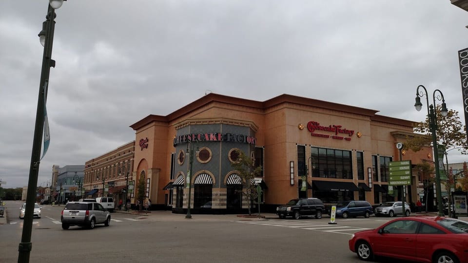 The Greene Town Center in Beavercreek, Ohio, is an open-air complex offering a variety of shops, restaurants, and entertainment options, all within a walkable, scenic setting.