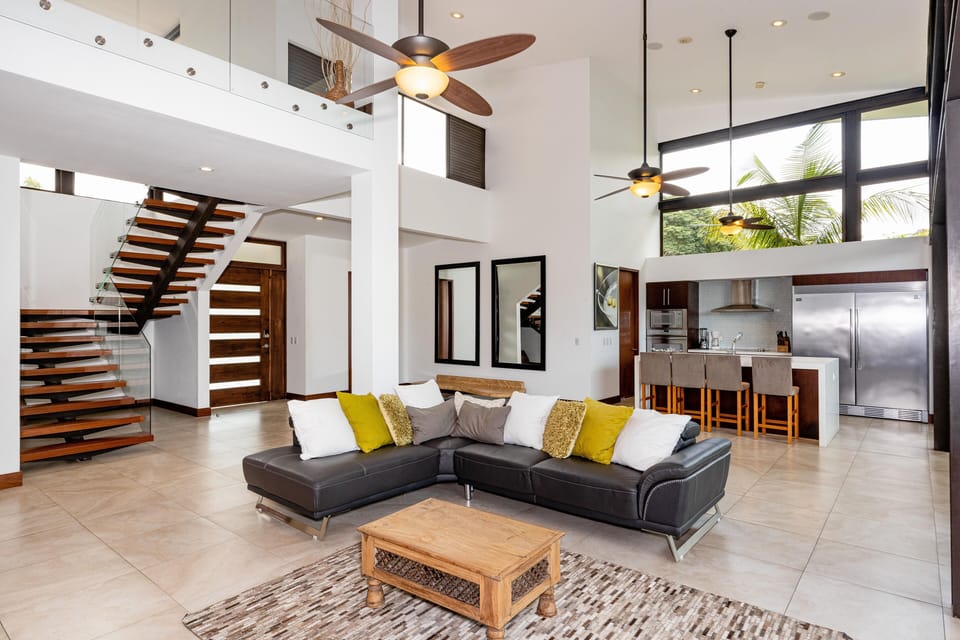 This comfy living room is perfect for getting lost in a good book.