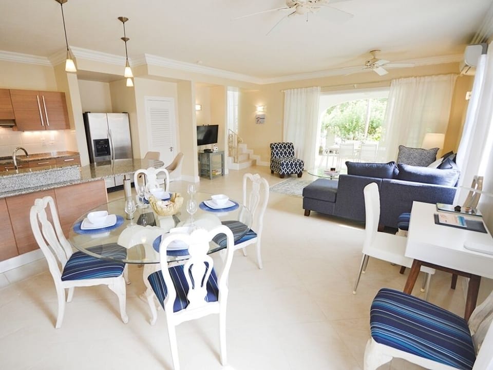 Open plan living and dining