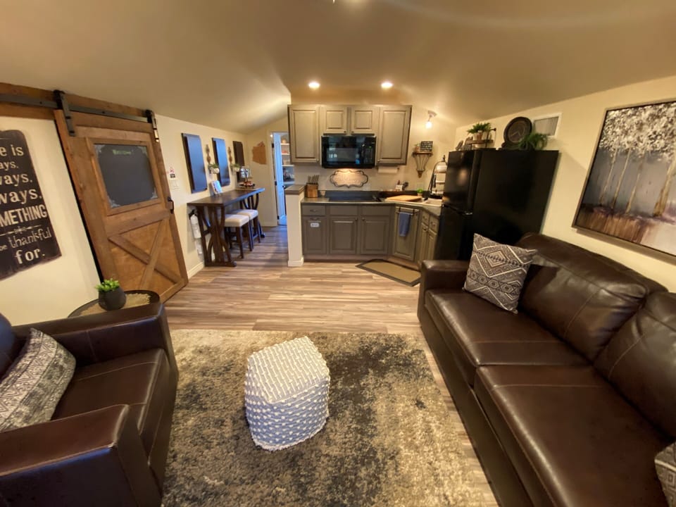 Main living space. Queen sofa bed
