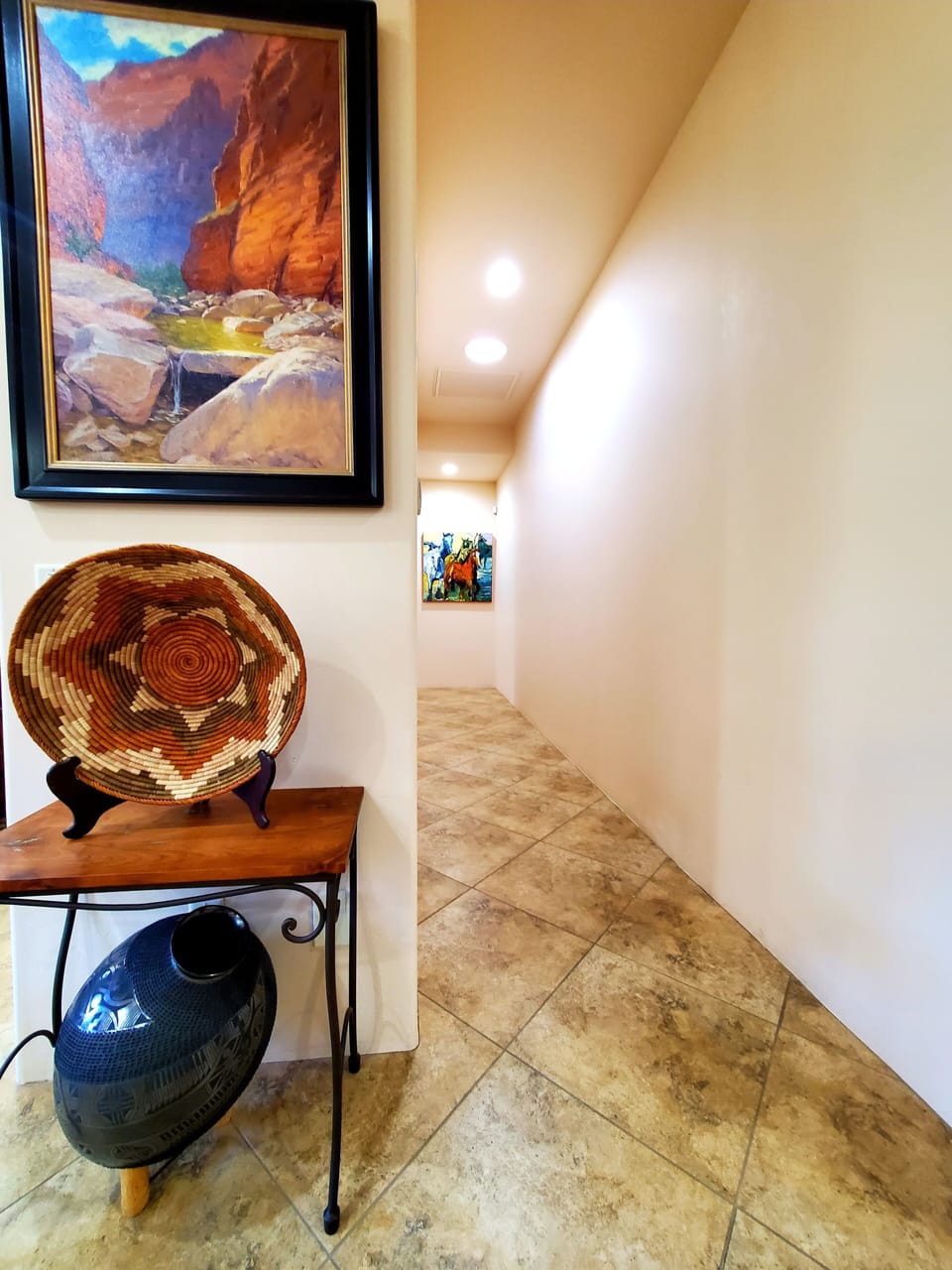 Hallway to guest rooms