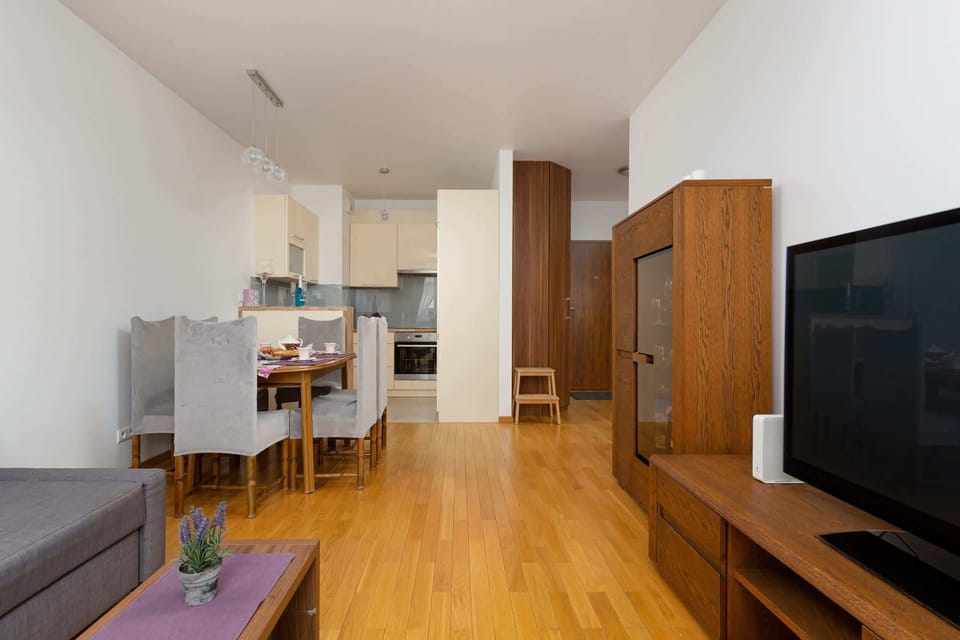 Spacious living room with full equipment. 