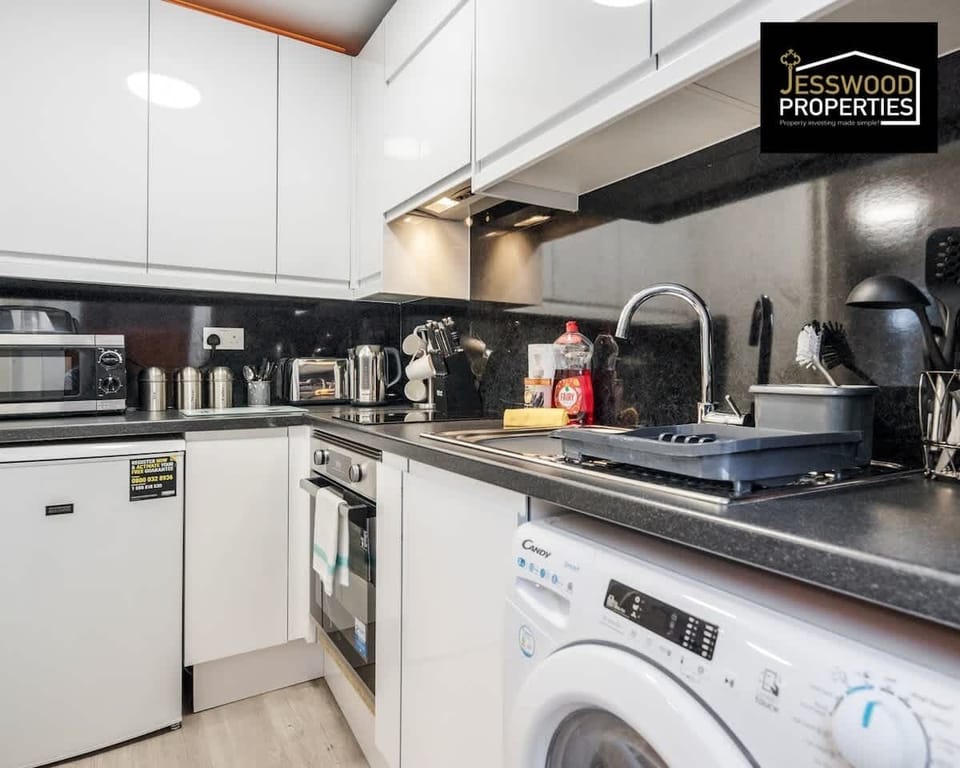 Kitchen at Jesswood Properties Short Lets & Serviced Accommodation