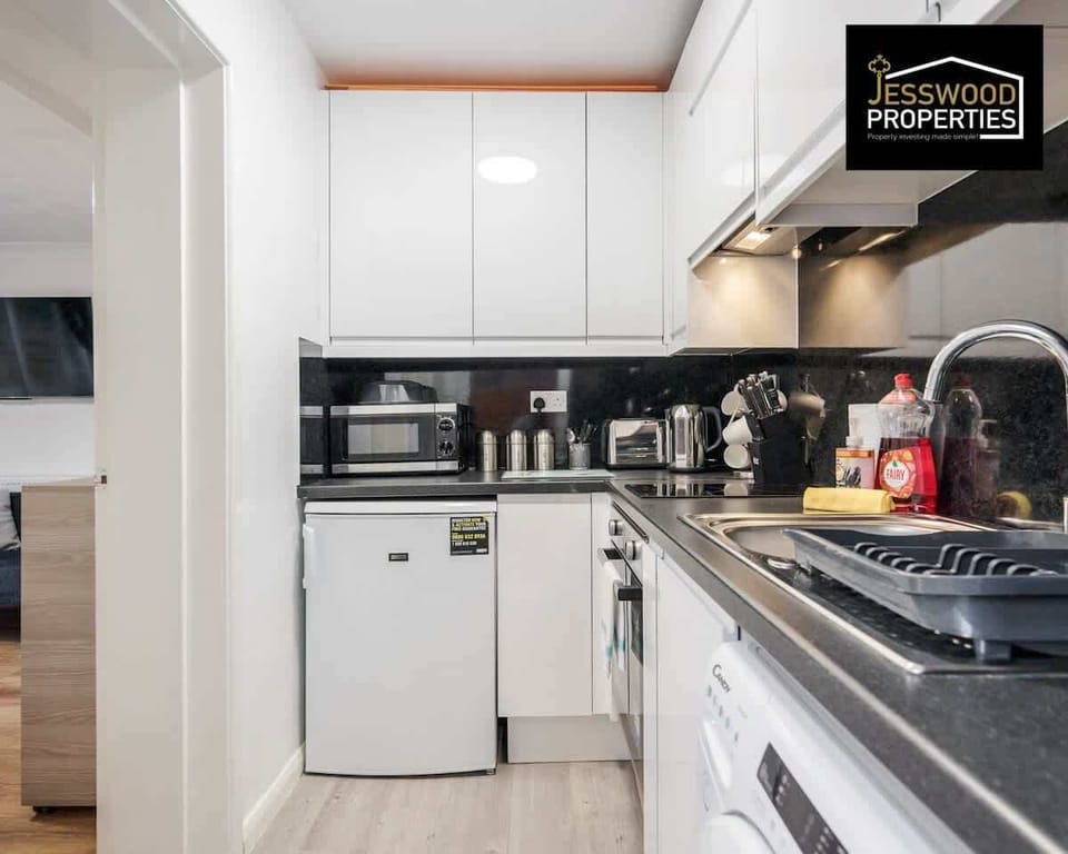 Kitchen at Jesswood Properties Short Lets & Serviced Accommodation