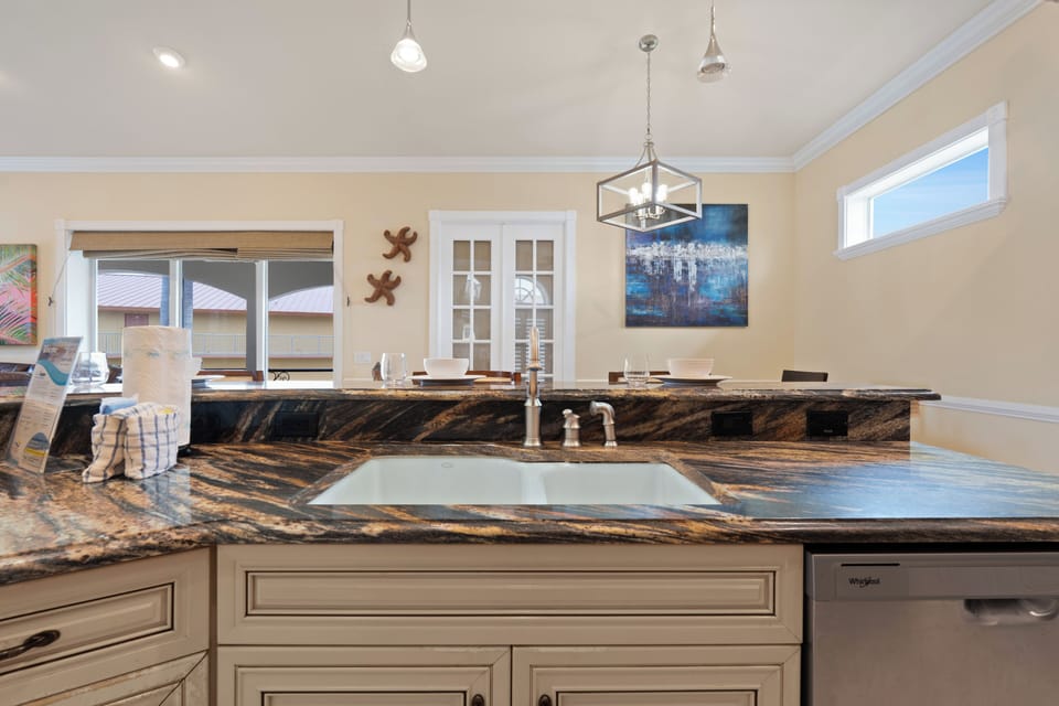 Kitchen island.