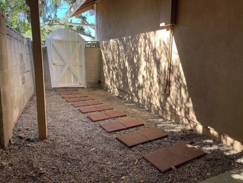 Private entrance.