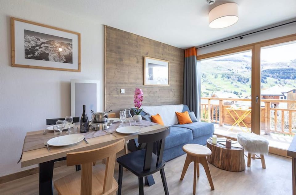 Enjoy a delicious meal at the dining table. Some units may be equipped with a balcony/terrace.