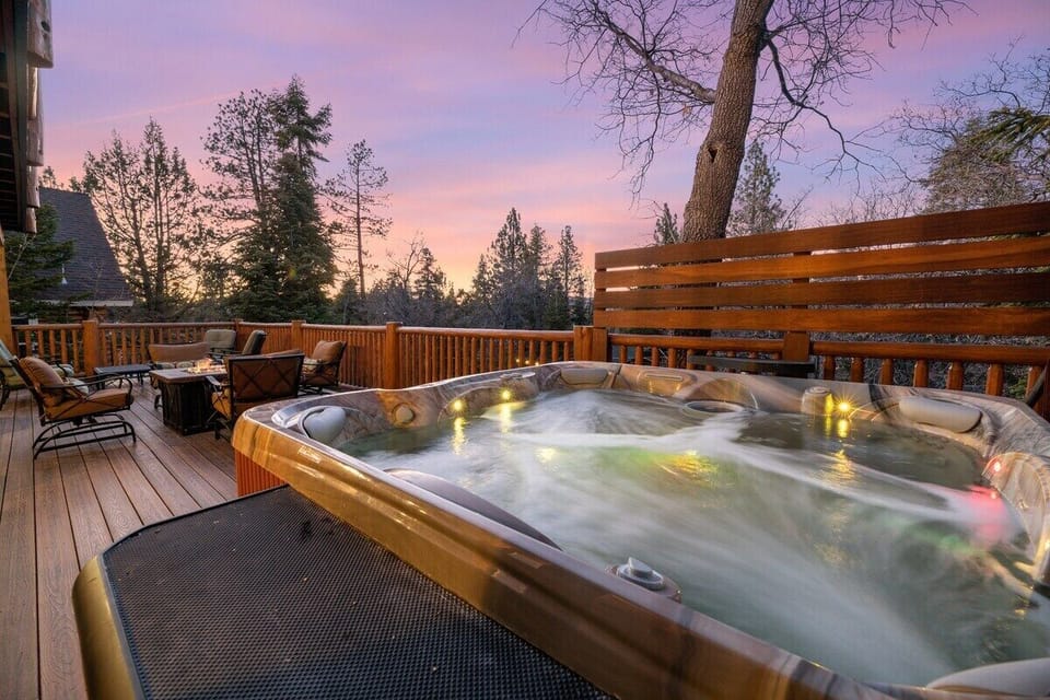 Relax in the spa while your friends catch up on old stories that you've heard already.
